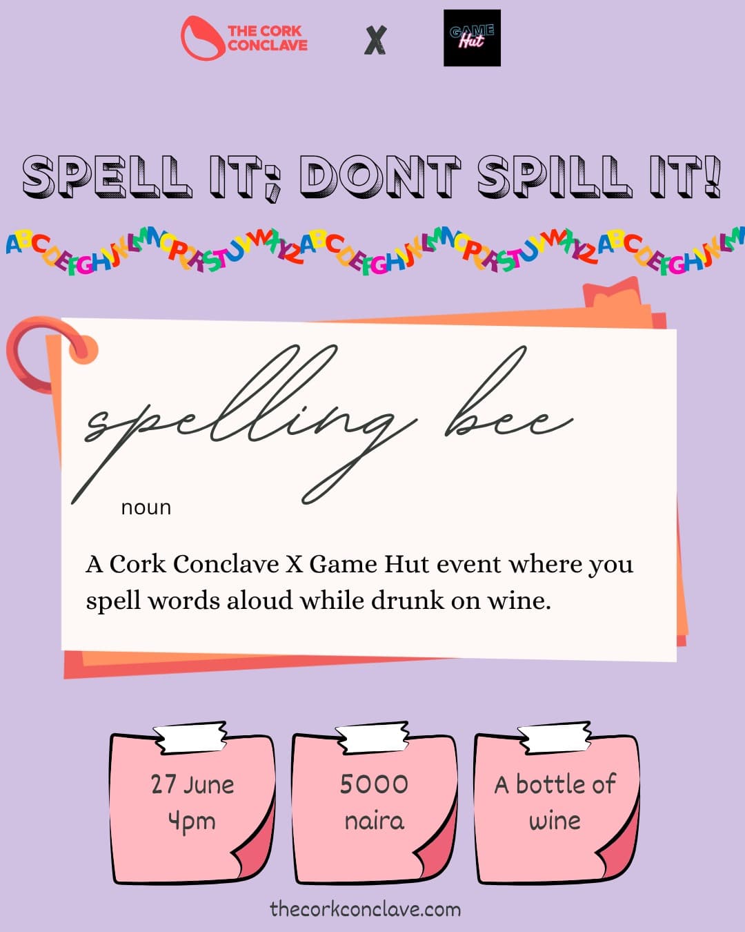 Spell It;Don't Spill It